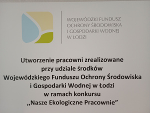 Utworzenie nowoczesnej ekopracowni w Zespole Szkolno‑Przedszkolnym nr 9 w Bełchatowie w ramach konkursu Nasze Ekologiczne Pracownie- edycja 2024