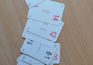 Karty z tabliczką mnożenia
