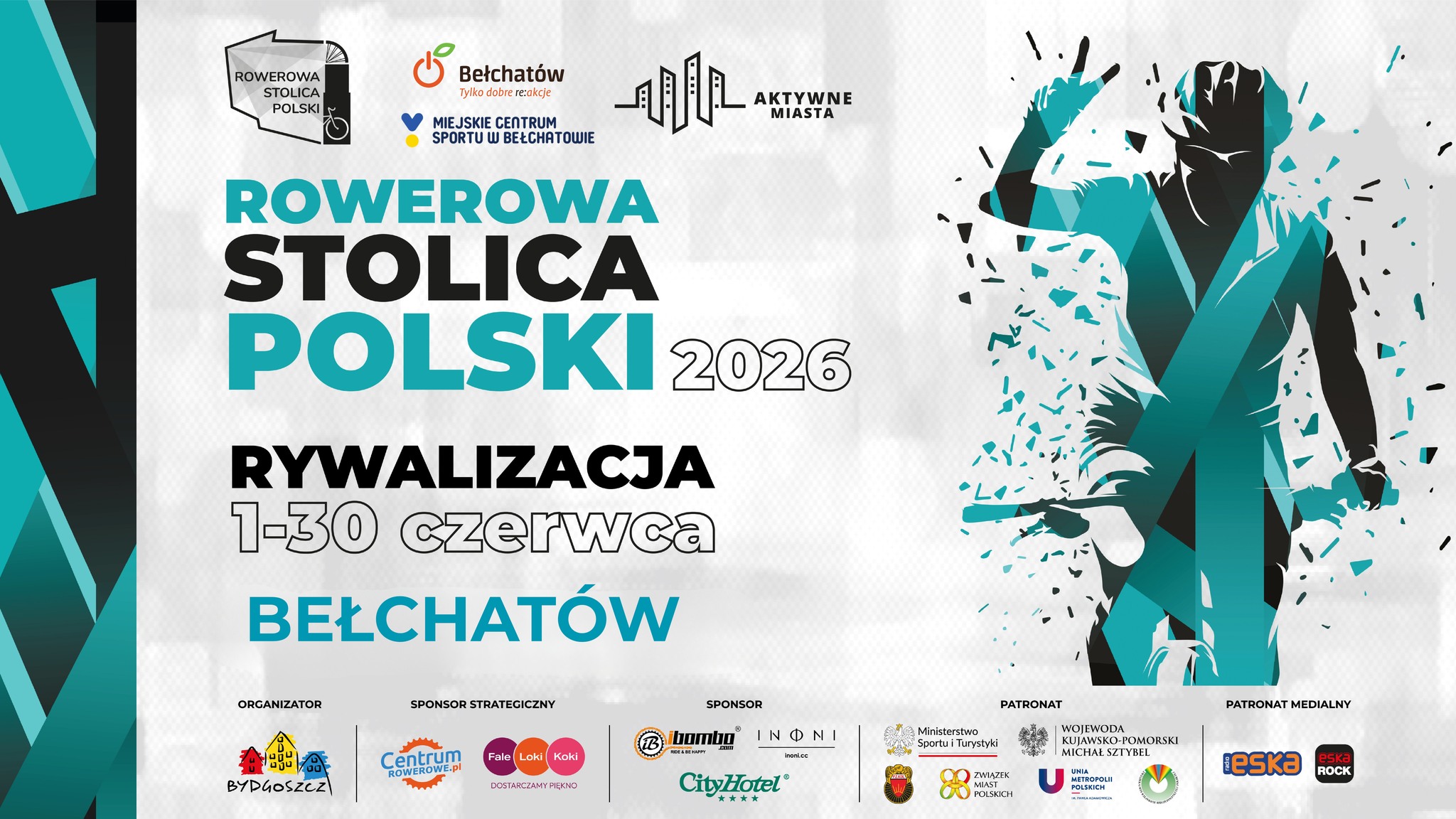 Kręcimy kilometry dla Bełchatowa! Przez cały czerwiec nasze miasto bierze udział w og&oacute;lnopolskiej rywalizacji Rowerowa Stolica Polski 2026. Każdy przejechany kilometr przybliża Bełchat&oacute;w do jak najlepszego wyniku w klasyfikacji miast! Jak dołączyć? Pobierz aplikację Aktywne Miasta Wybierz rywalizację &bdquo;RSP 2026" Dołącz do grupy Bełchat&oacute;w Włącz rejestrowanie przejazd&oacute;w i ruszaj w trasę Nie ma znaczenia, czy jeździsz codziennie do pracy, na trening, czy rekreacyjnie &ndash; liczy się każdy kilometr. Razem pokażmy, że mieszkańcy Bełchatowa kochają aktywność, zdrowy styl życia i rowerowe wyzwania! Rywalizacja trwa do końca czerwca. Zaproś rodzinę, przyjaci&oacute;ł i znajomych. Im nas więcej, tym większa szansa na sukces