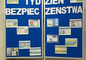 Tablica z napisem "Tydzień bezpieczeństwa"