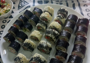 Kawałki sushi