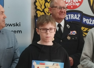 Mateusz Mikołajczyk III miejsce w etapie powiatowym Ogólnopolskiego Turnieju Wiedzy PożarniczejI