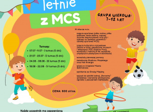 Zapisy na „Półkolonie letnie z MCS"