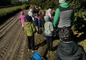 Dzieci spacerują w lesie