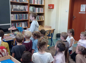Klasa 1c wzięła udział w lekcji bibliotecznej