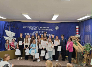 XIV Powiatowy Konkurs Poezji Patriotycznej "Ojczyzna wierszem malowana" w ZSP nr 9