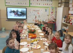 Spotkanie wigilijne w klasie 2d.