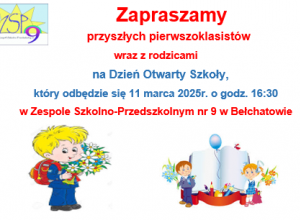 Zapraszamy przyszłych pierwszoklasistów