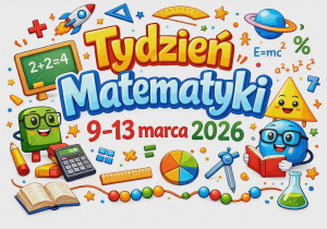 obrazki matematyczne z napisem tydzień matematyki