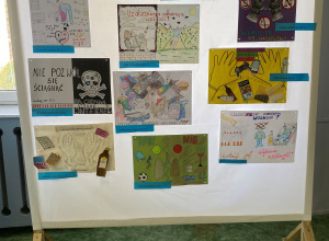 Profilaktyczny konkurs plastyczny „Uzależnienia odbierają wolność”.