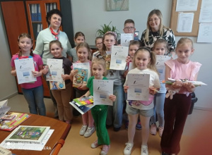 Zwycięzcy Szkolnego Konkursu Kaligraficznego dla klas 1-3.